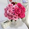Rose Flower Artificial Wedding Hotel Restaurant Desktop Ornament Room Decoration