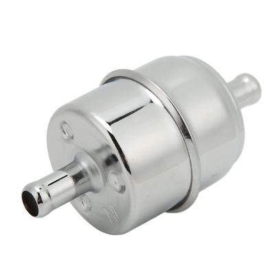 38in High Flow Fuel Filter Inline Hose 9746 Chrome Universial Replacement for Chevy