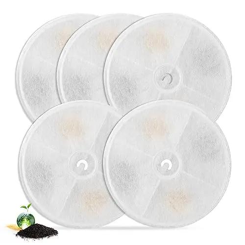 

Upgraded Filter Units 3.0 for Pet Water Fountains E versweet 2S/3/3 Pro,E versweet Solo/Solo SE, Replacement Filters (5 pcs)