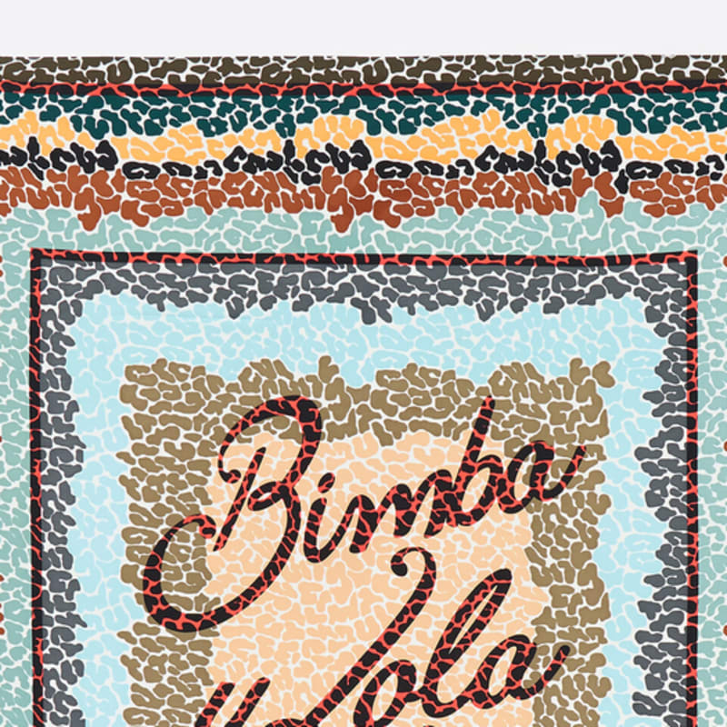 BIMBA Y LOLA [25SS] BIMBA Y LOLA Leopard Logo Scarf_B255AIF013IVF