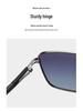 Men's Polarized Square Metal Frame Sunglasses UV Protection