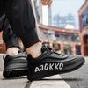 Fashion Designer Chunky Sneakers Men Running Shoes Fashion Casual Breathable Increased Internal Thick Platform Shoes Turn Buckle Black