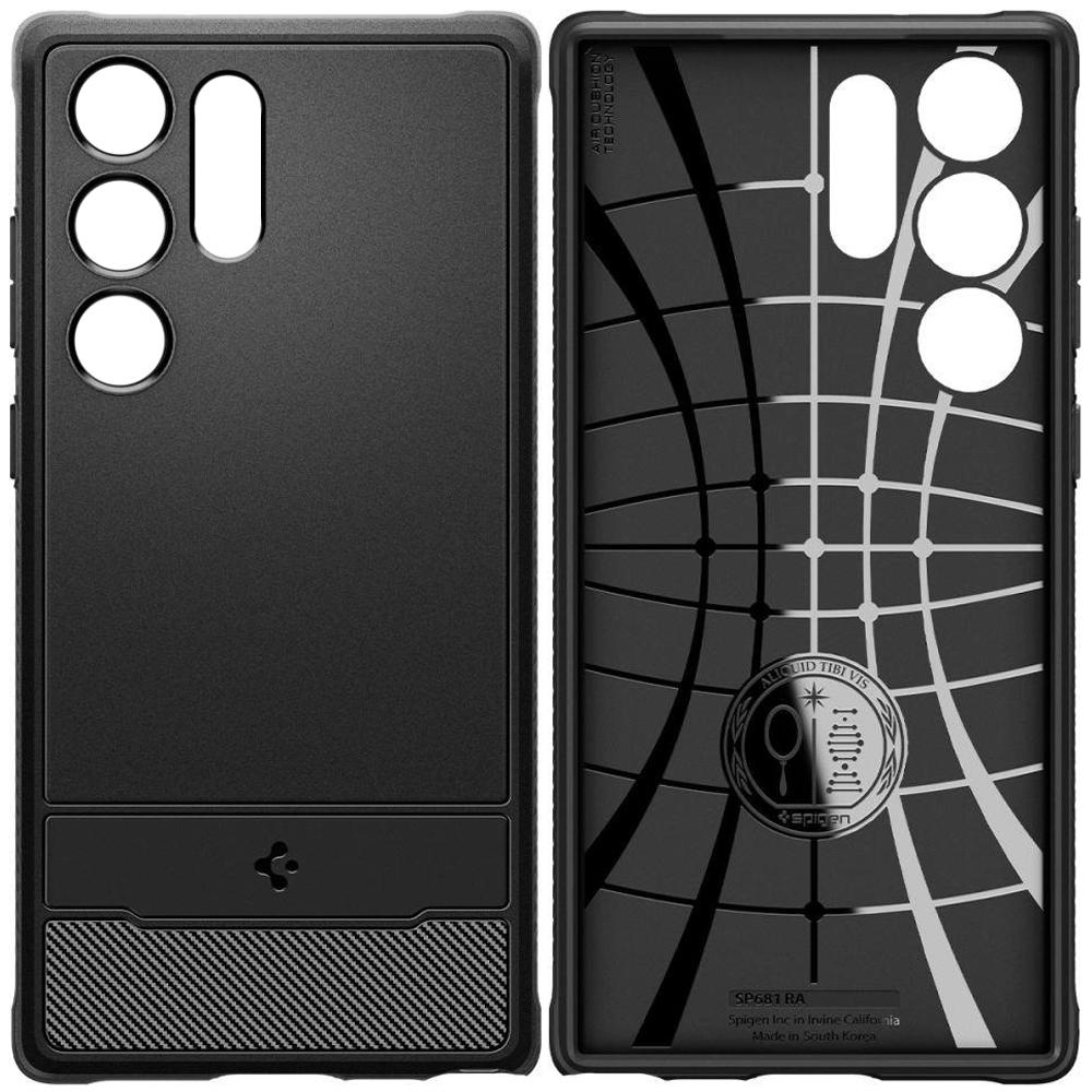 Spigen Rugged Armor - black - Samsung Galaxy S23 Ultra - Bild 3