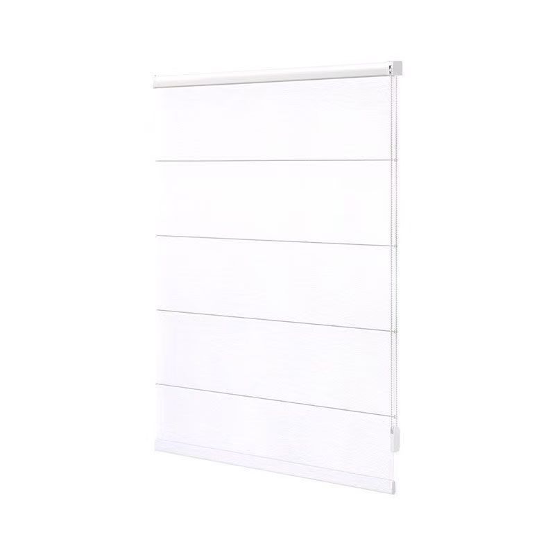 Double-layer Roman curtain Full blackout Balcony Lifting sunshade Roll-up light medium antique linen Roman curtain