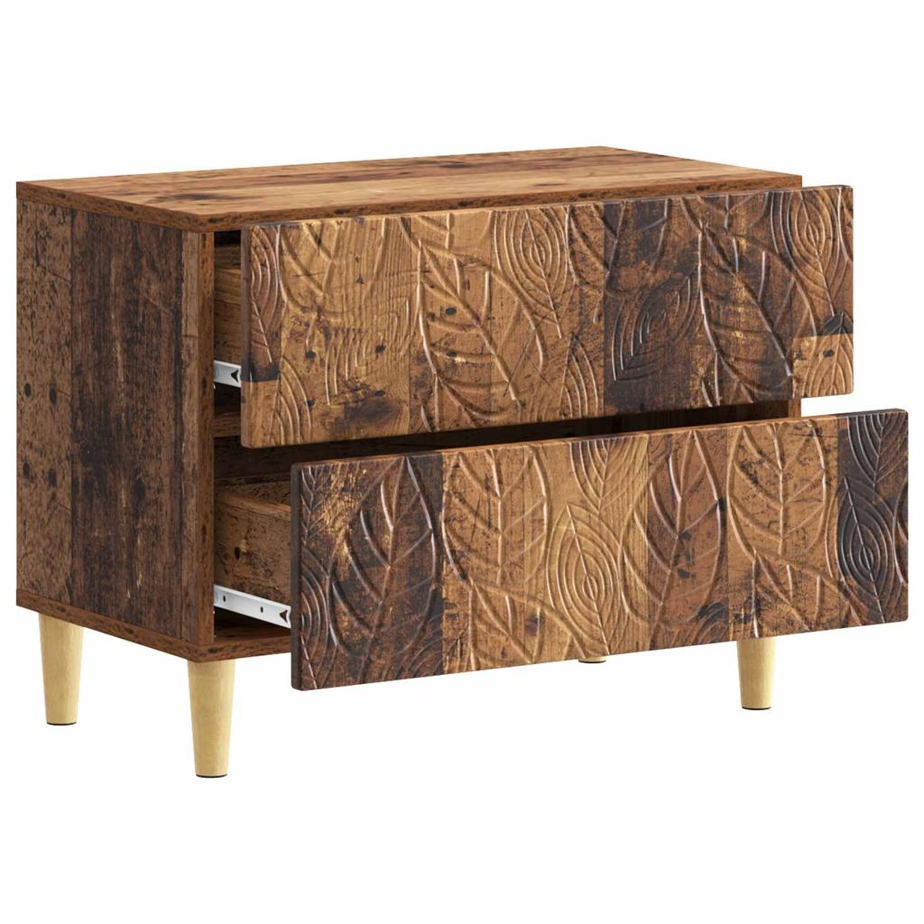 Nightstand Reclaimed Wood Style 62 x 34.5 x 48 cm Engineered Wood