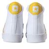Converse Cons Pro Leather Comfortable Leisure Wrap Anti-slip High-top Skate Shoes Unisex White Yellow