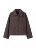 2024 Autumn/Winter Women's Solid Color Casual Wool Coat