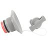 2PCS 8 Teeth Cover Boat Air Valve with Cover Rope Rubber Dinghy Valve  For Boat Enthusiasts