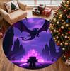 Gamer Pattern Round Rug, Indoor/Outdoor Mat, for Picnic, Gameroom, Bedroom, Office, Living Room, Home Decor Carpet, Birthday Gift