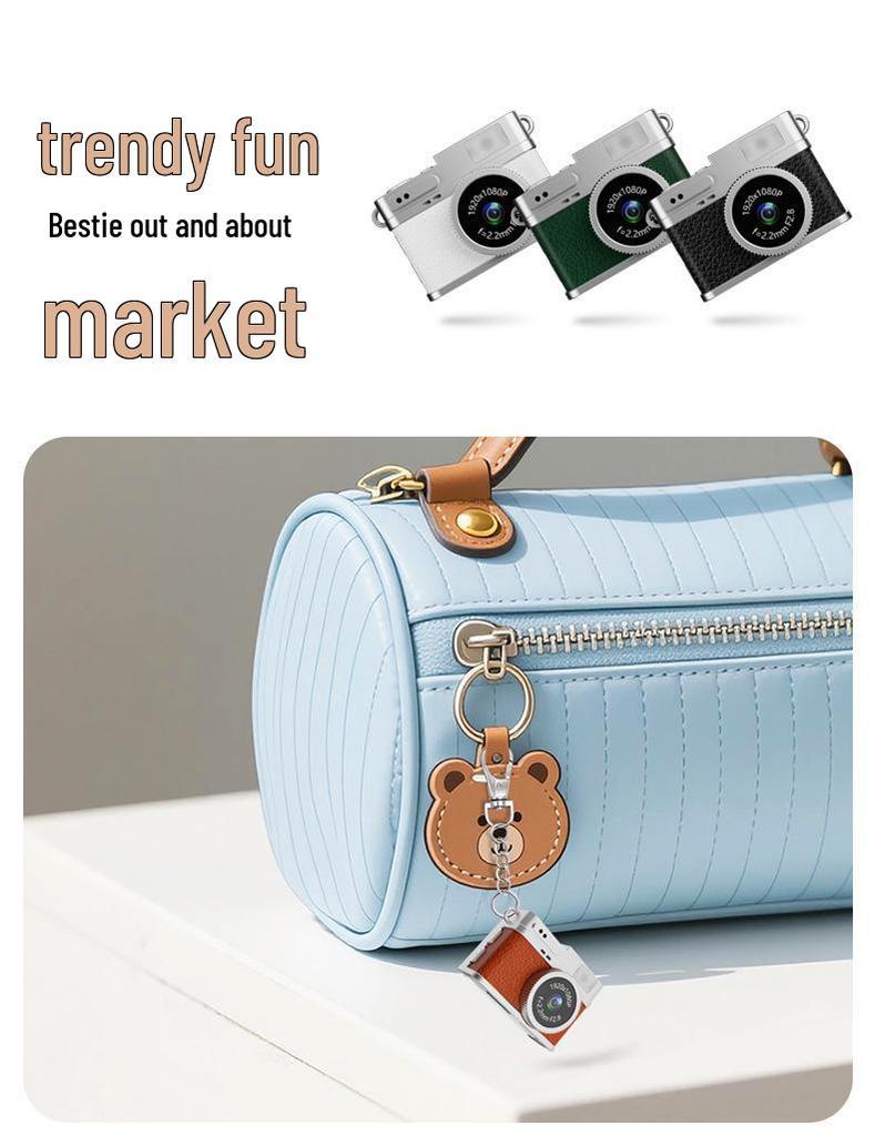 Portable HD Retro Mini Digital Camera for Students: Captures Photos and Videos