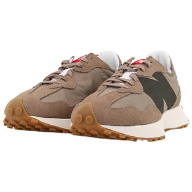New Balance Nb 327 Retro Color Block Fabric Low Top Running Shoes Men Sneakers Brown MS327STA
