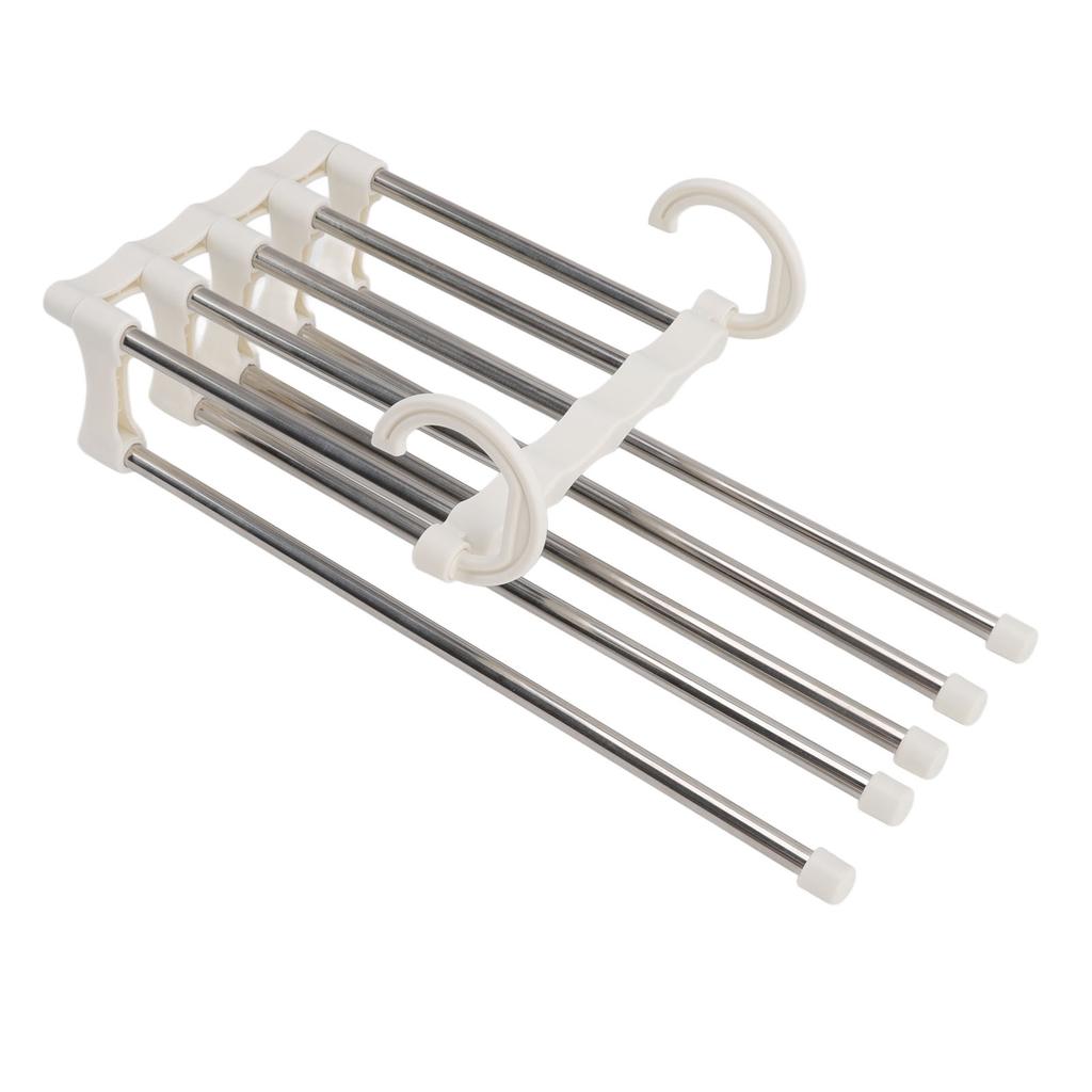 Stainless Steel Pants Hanger Foldable Multi Layer Clothes Hanger for Pants Trousers Ties Scarf