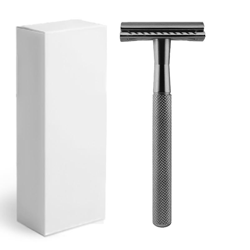 Pure Copper Double-Sided Safety Razor for Men – Fully Enclosed Blade, Old-Fashioned Manual Shaver