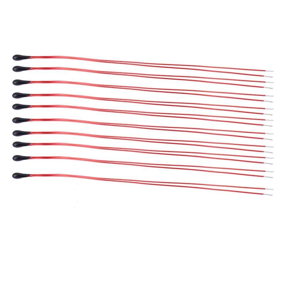 10PCS 5K/10K Temperature Sensor 60mm NTC Thermistor Thermistor Resistors  DIY Electronics