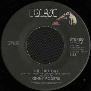 

7inch Record KENNY ROGERS - The Factory 68327R RCA 1987 US Folk Used
