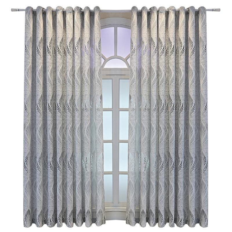 Hollow Out Design Heavy Curtain, 1 Count Easy Installation Simple Style Window Curtain, Home Decorative Curtain for Living Room