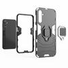 Phone Case for Samsung Galaxy A24 4G (162.1 x 77.6 x 8.3mm),Ring Holder Kickstand Shockproof Cover TPU+PC Shell