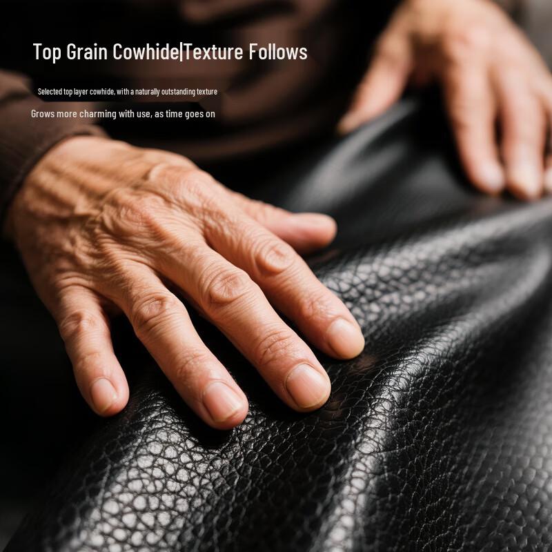 BoPai Men's Top-Grain Leather 16-inch Laptop Business Backpack