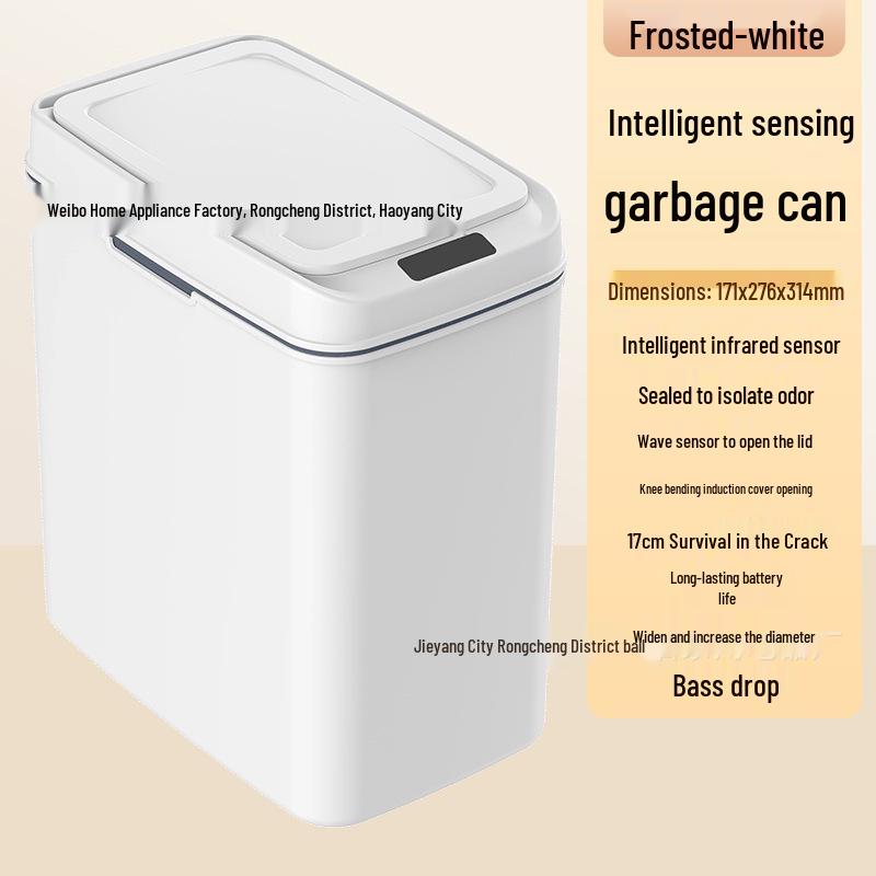Automatic Smart Trash Can with Self-Bagging for Home, Kitchen, Living Room, and Bathroom