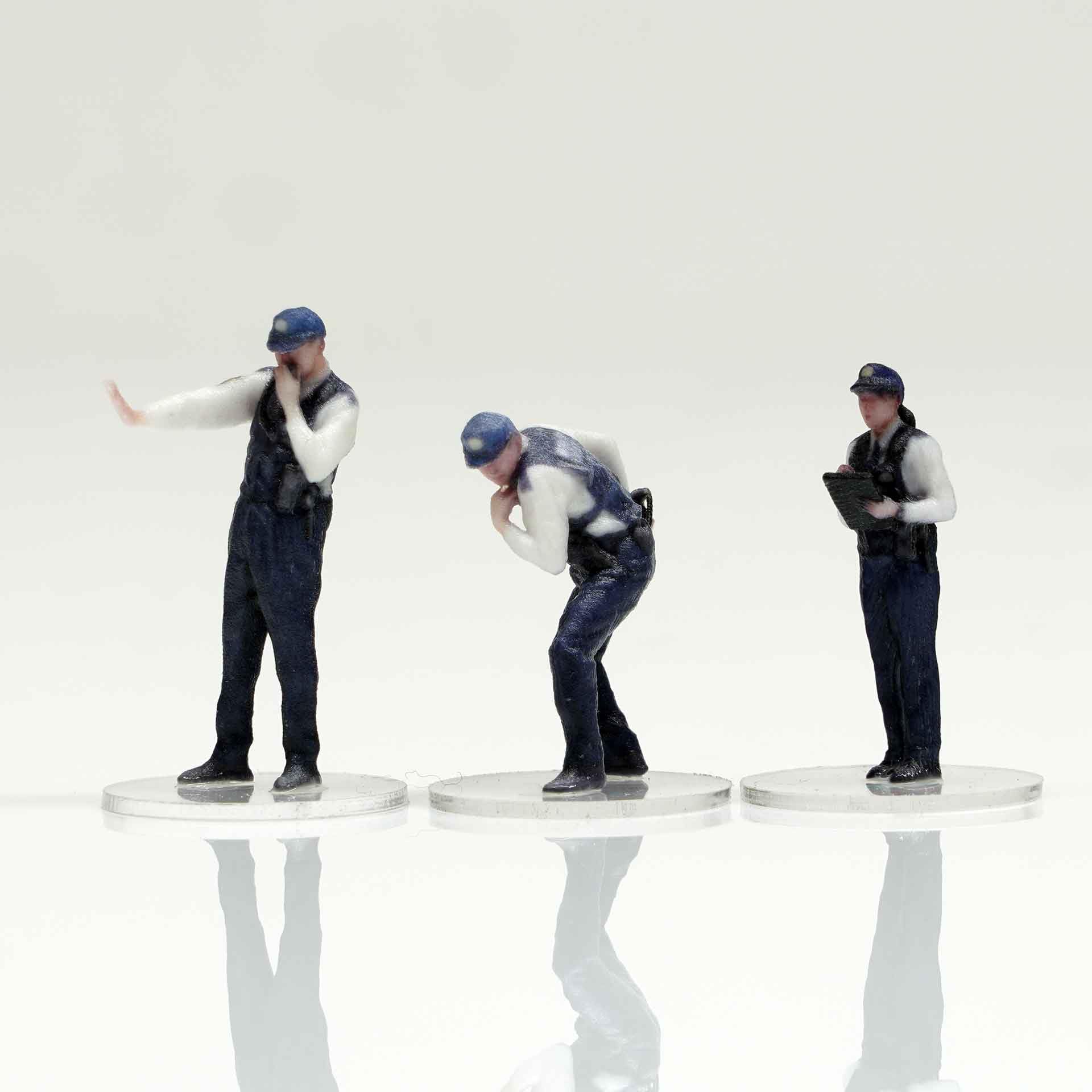 

figreal Police Officer 002 Set 1/64 (13) 3-Figure (Pre-painted)