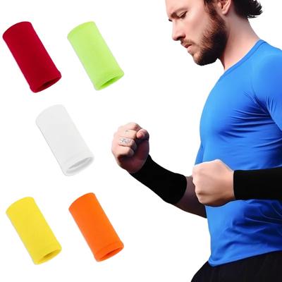 Wrist Sweatband Made By High Elastic Meterial Comfortable Pressure Protection Athletic Wristbands Armbands Sports Tennis Bands