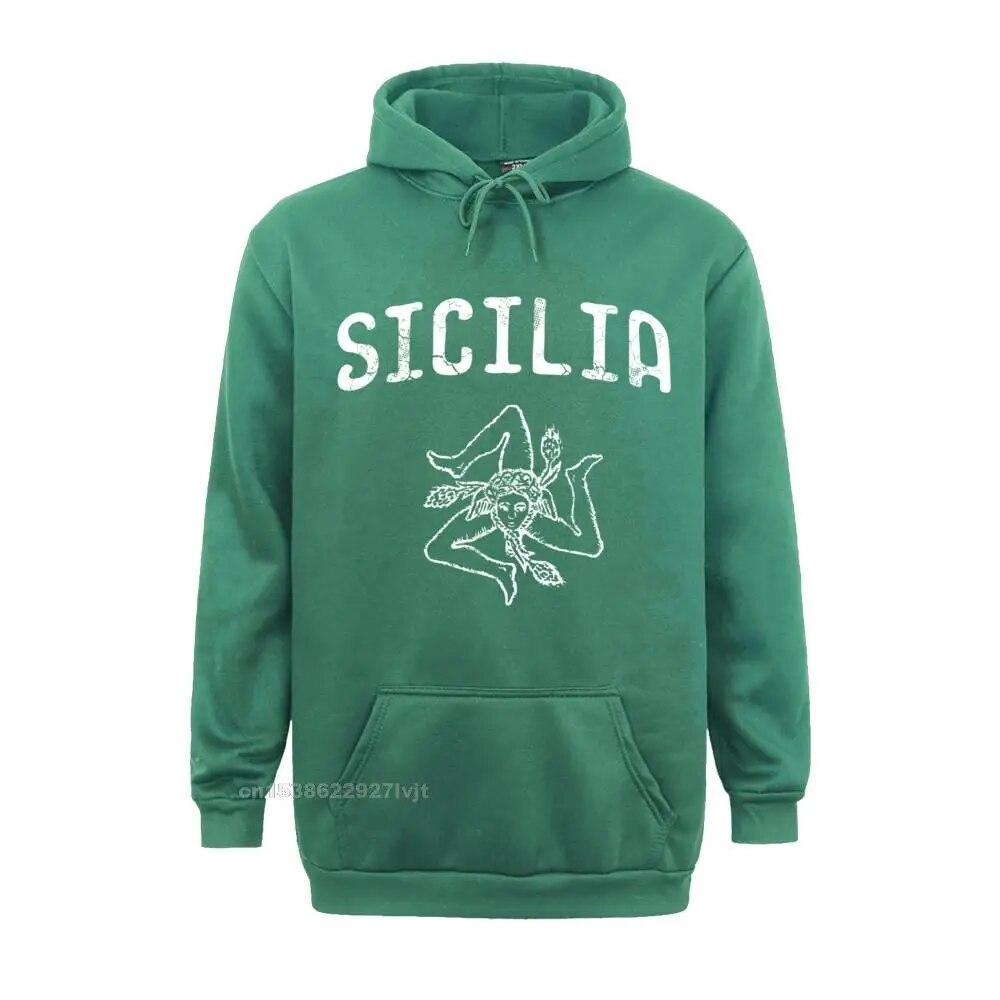 Sicilia Italia Sicilia Siciliano Siciliano Italia Felpa con cappuccio a maniche lunghe italiana Maglie comode Felpa con cappuccio in cotone Felpe con cappuccio unisex Felpa con cappuccio unisex
