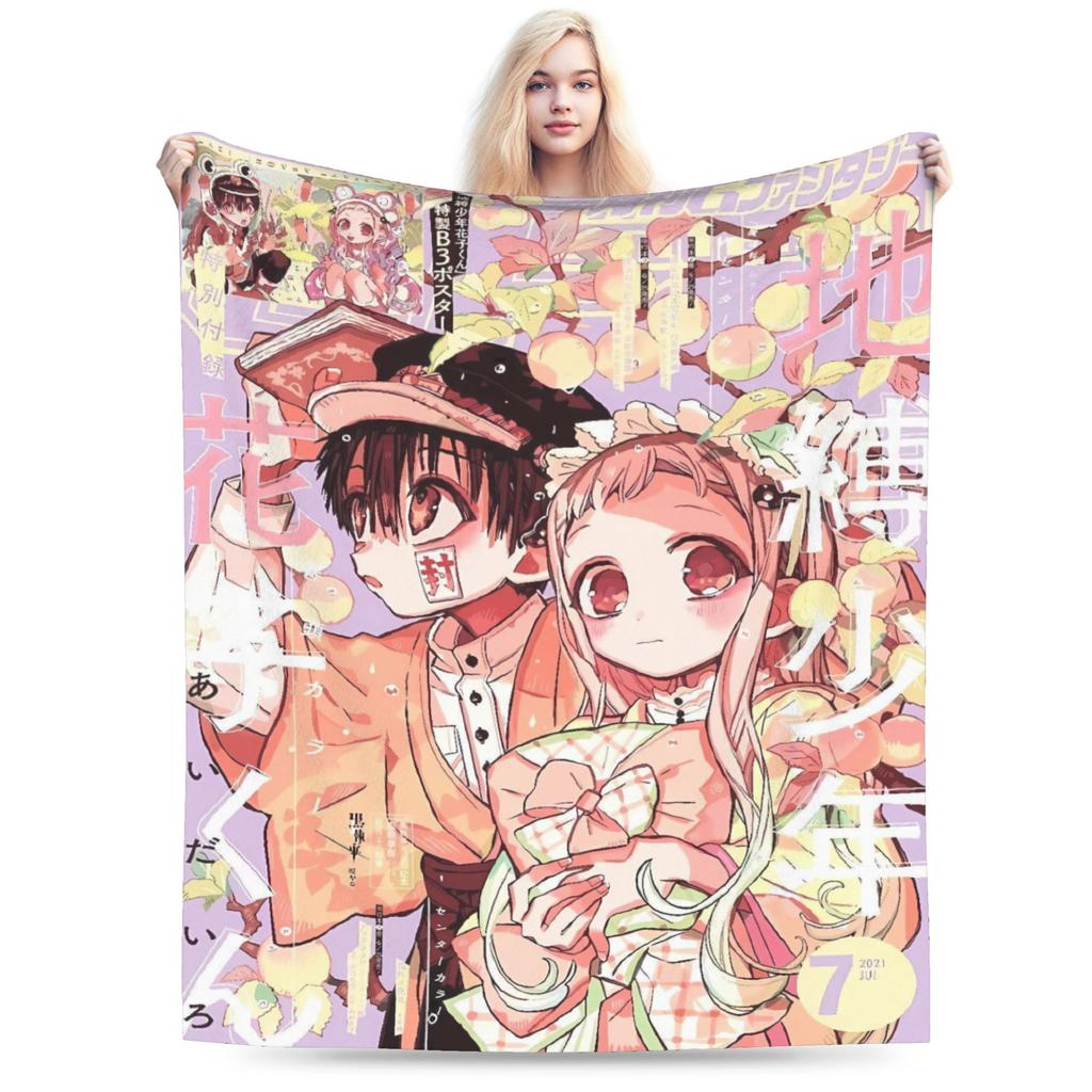 Toilet-Bound Hanako-kun Anime Blanket  Soft Warm Plush Bedding Throws For Couch Chair Sofa Bed Flannel Bedspread Bed Cover