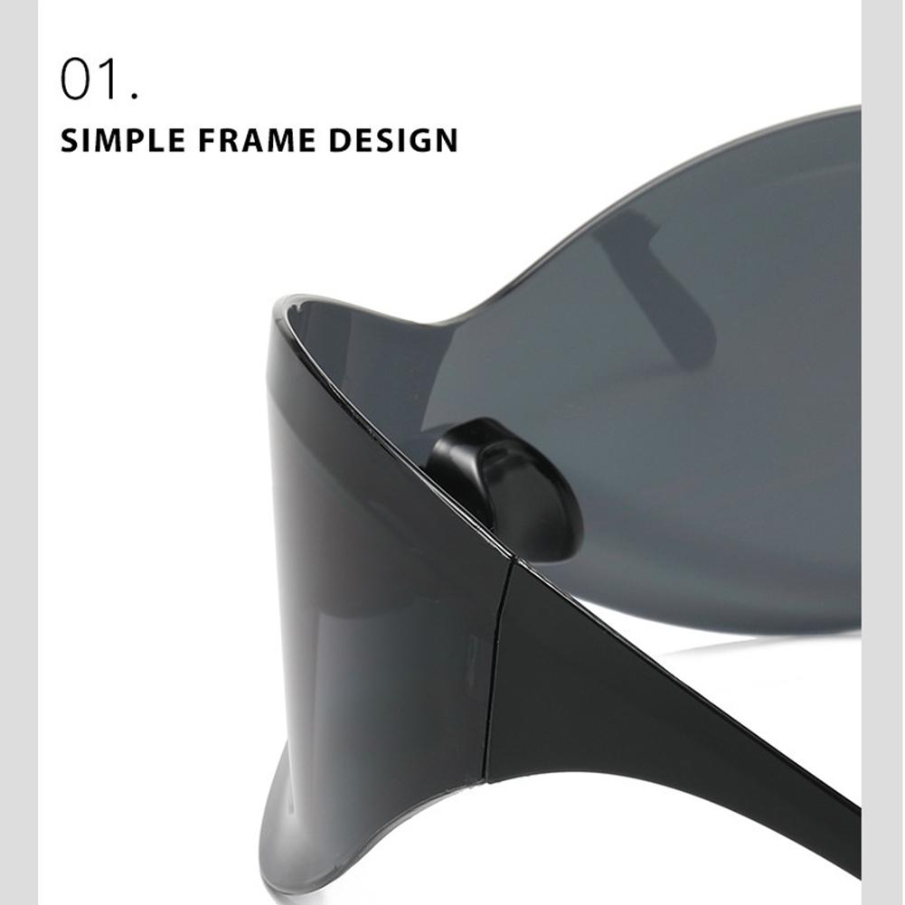 1 Pair Men Y2k Sport Sunglasses Uv400 Protection Safety Cycling Sun Glasses Eyewear For Driving Fishing