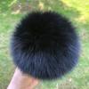 13 15 cm DIY Naturfarbe Echte Waschbärfell Pompons Für Taschen Gestrickte Mütze Hüte Echtes Fuchs Fell Pompon