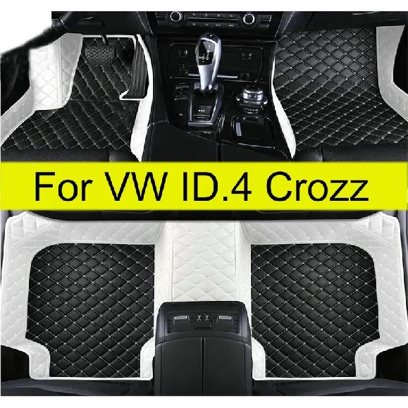 Car Floor Mats For VW Volkswagen ID.4 Crozz   Auto Foot Pads Automobile Carpet Cover Interior Accessories