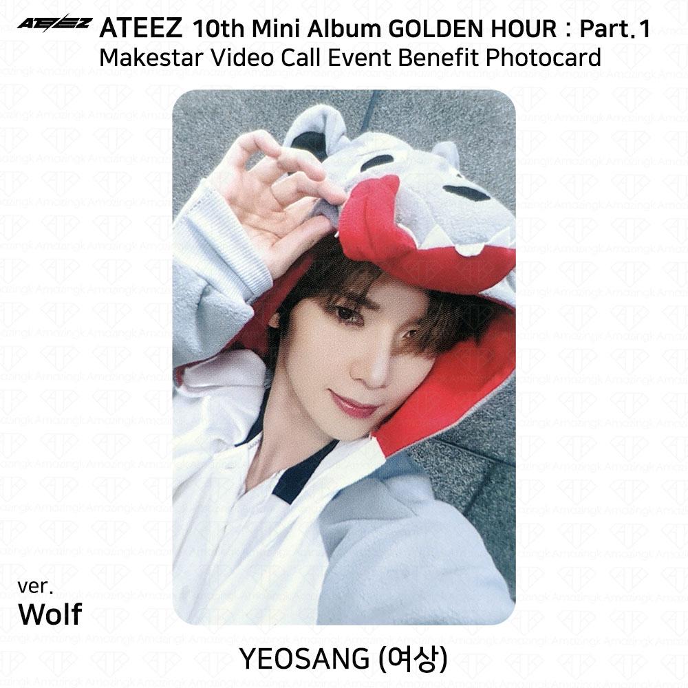 ATEEZ 10e mini album Golden Hour Part.1 Makestar Last Fan Sign Event Photocard