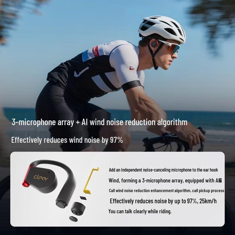 Cleer ARC 5 Open-Ear Sport Earphones with AI Wind Noise Reduction