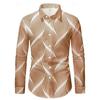 Men's Shirt Casual Shirt Beach Shirt Button Up Shirt Long Sleeve Geometric Abstract Lapel Casual Daily Clothing