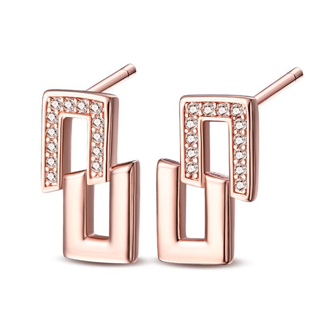 Wiosna 925 Srebro Sterlingowe Kwiat Owad Kobiety Kolczyki Geometryczne Koło Sztyft Złote Kolczyki Srebro 925