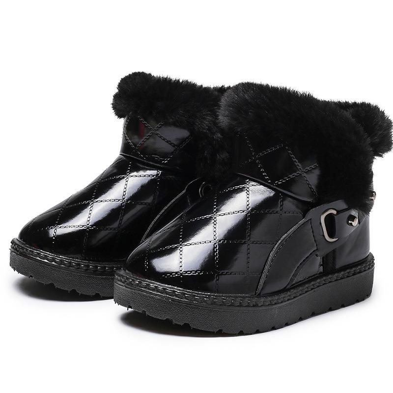 Маленькие детские зимние сапоги из меха для детей среднего возраста — фото 7