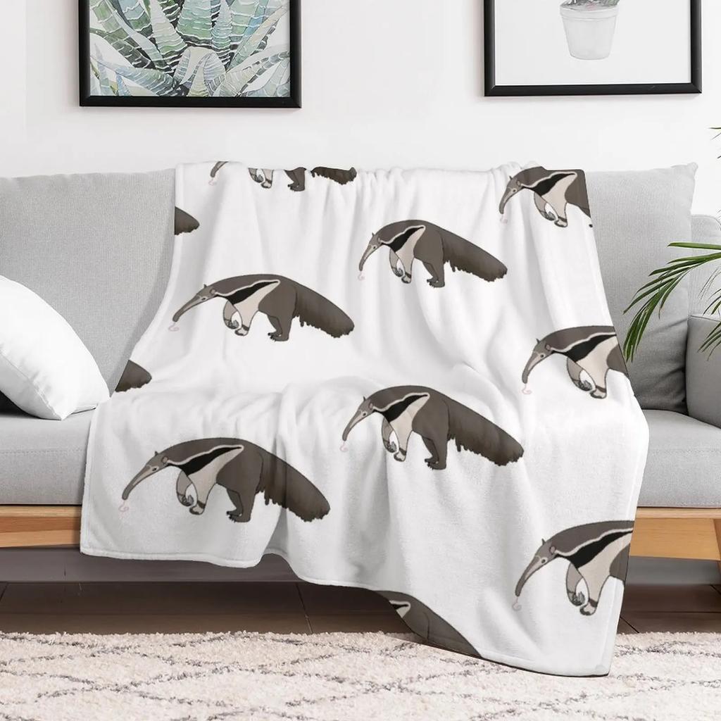 Anteater Throw Blanket Color Fast Cozy Throw Blanket