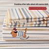 100% Cotton Coarse Cloth Bed Sheet & Summer Duvet Cover with Pillowcase - Xinjiang Pure Cotton, Thick and Single Piece, Three-Piece Set
