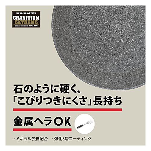 Ballarini Ferrara Saucepan, 16cm, 1.3L, Made in Italy, Induction Compatible, Granitium 5-Layer Coating, Product Code: 75002-120 [Official Product in J