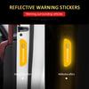 AAADJ1 4Pcs Car Door Opening Reflective Warnin Sticker Decal For Honda Civic Accord Crosstour Spirior Odyssey Avancier UR-V Sienna CR-Z