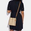 New COACH Mollie Canvas With Leather Bucket Bag, Handbag, Shoulder Bag Small Size Women's Khaki CA582-IMNLJ