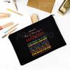 Thank You Teacher for Everything You Have Done for Us Printed Pencil Bag Stationery Bags Travel Makeup  Pouch Gift for Teachers
