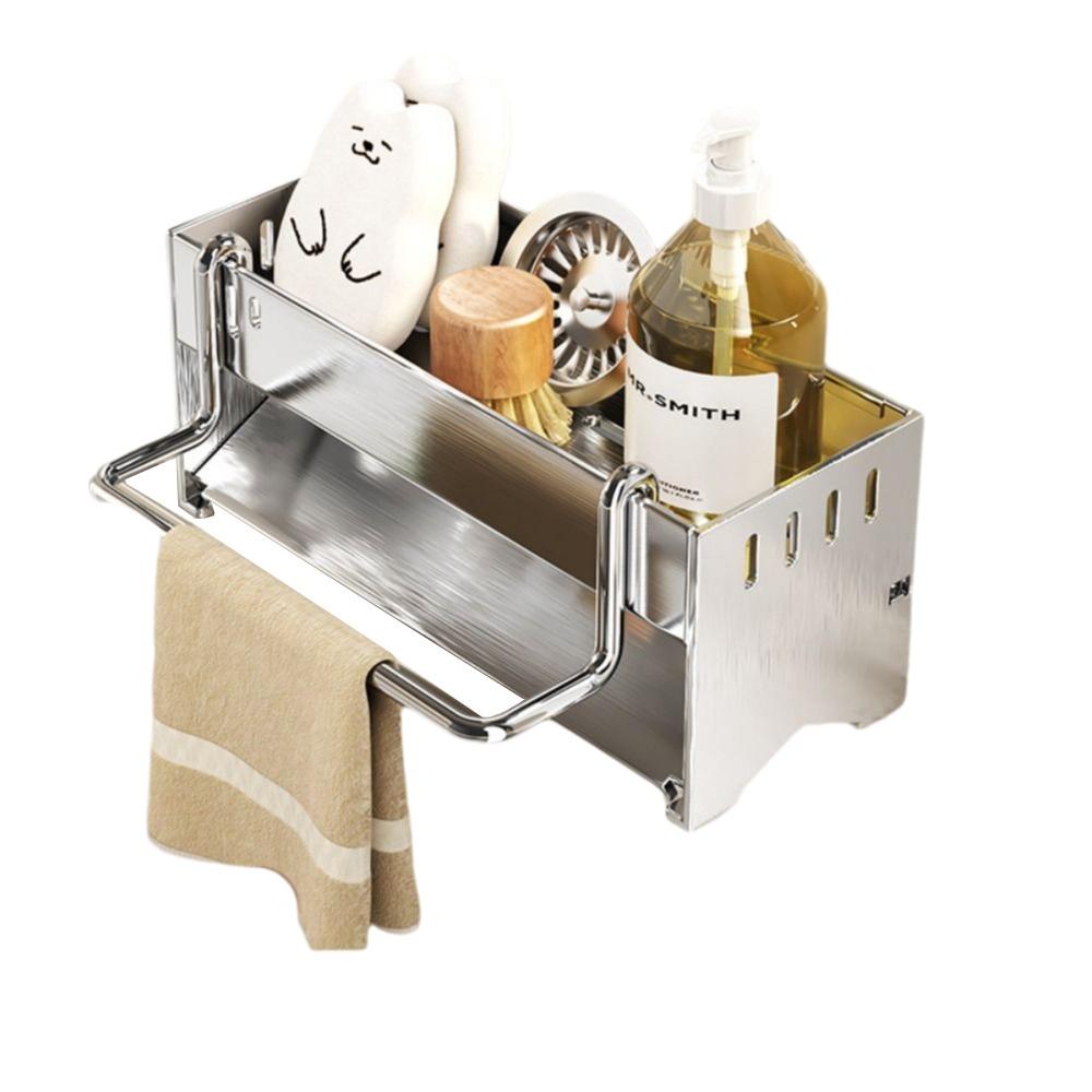 Detachable Kitchen Sink Rack Quick Dry Dishcloth Organizer Sponge Drainer Shelf  Bathroom Use