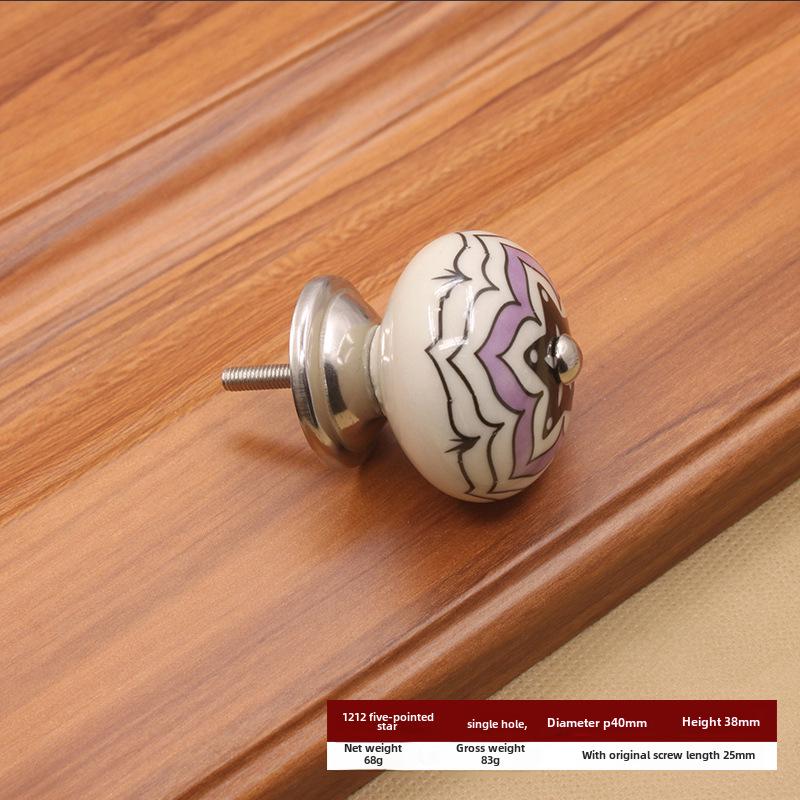 Modern American Ceramic Pumpkin Cabinet Handle