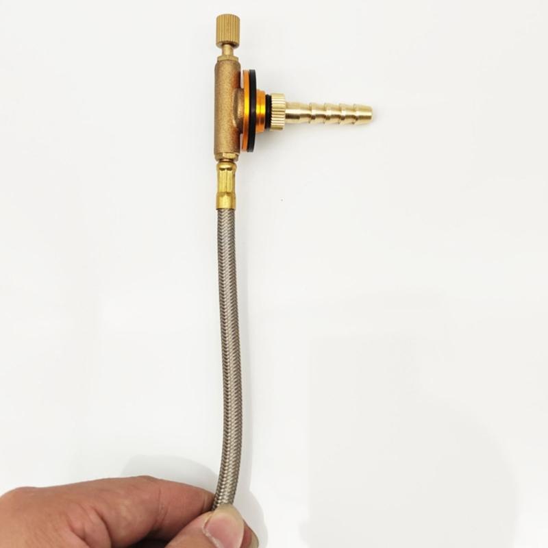 3Pcs Flat Gas Tank Gate Adapter Practical LPG Cylinder Tube Conversion Joints Gas Tank Joint for Camping Cooking
