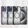 Fundas For iPhone 16 Pro Max For Magsafe Magnetic Carbon Fiber Phone Case For Apple 15 14 13 12 11 Pro Max 16 Plus Wireless Charging Magsafing Cover