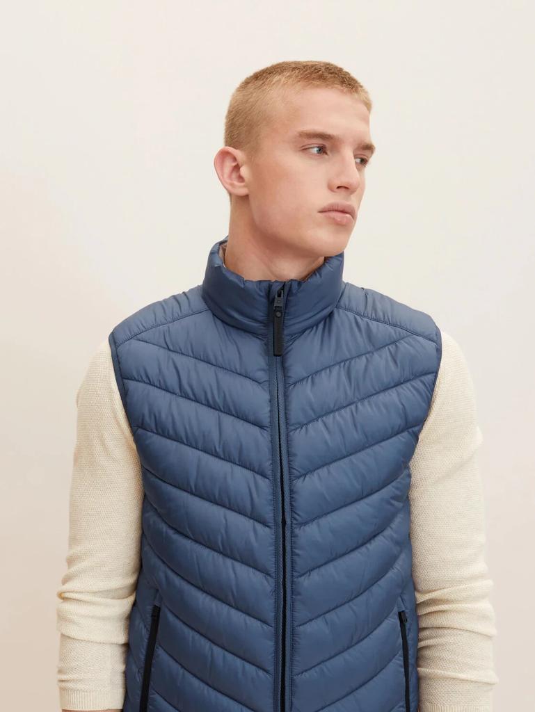 Winter Jacket Tom Tailor Quilted Waistcoat (1031473) Porcelain Blue