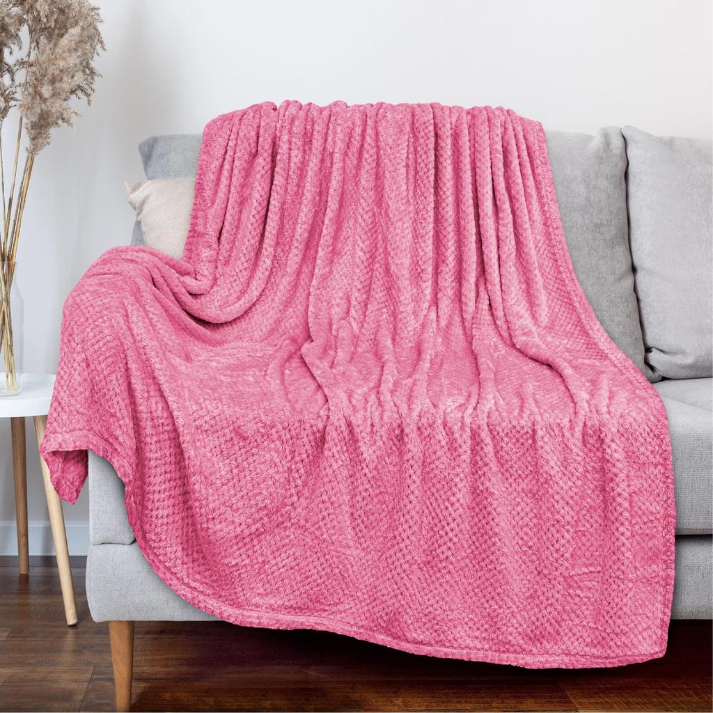 Cute Snowman Pattern Blanket Flannel Soft Comfortable Home Blanket Warm Blanket Birthday Gift