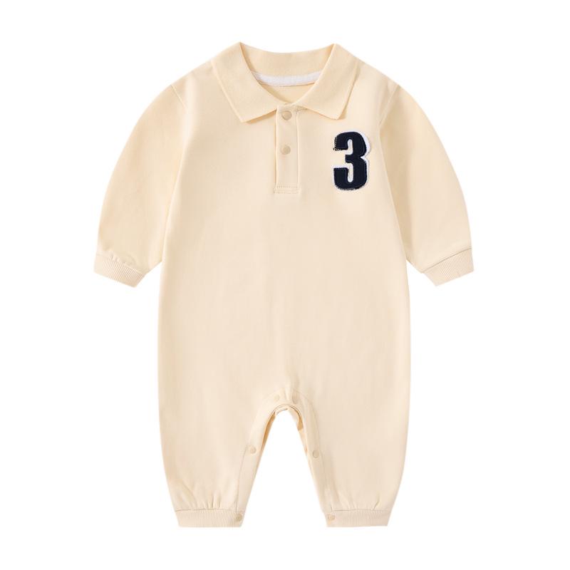 Autumn Fashion Baby Boy Romper Polo Shirt - Toddler Gentleman Style Outerwear