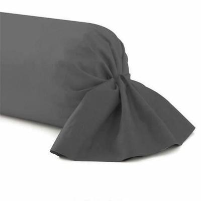 Bolster Cover - ANTHRACITE - 45 X 185 Cm - 100% Cotton - Durable Fabric - Machine Washable