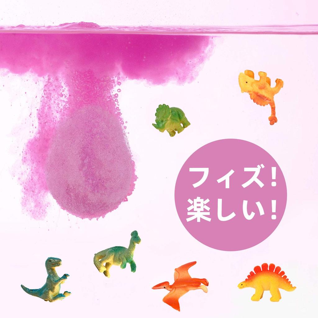 XXTOYS Bath Ball Toys, Dinosaur Bath Salts, Carbonated Scented Bath Eggs, Good for Skin, 140g x 7-Pack, Kids' Birthday Gift